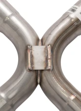 Pypes Exhaust 409 Stainless Steel Rear Exit X-Pipe Crossmember Back Exhaust w/ Violator Mufflers Chevrolet Impala | Biscayne 1965-1970                                     - SGB15V - Image 4