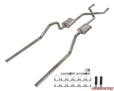 Pypes Exhaust 409 Stainless Steel Rear Exit X-Pipe Crossmember Back Exhaust Chevrolet Impala | Biscayne 1965-1970 - SGB15