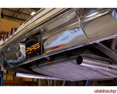 Pypes Exhaust 409 Stainless Steel Rear Exit H-Pipe Crossmember Back Exhaust w/ Race Pro Mufflers Chevrolet Impala | Biscayne 1965-1970 - SGB45R