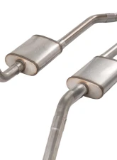 Pypes Exhaust 409 Stainless Steel Rear Exit H-Pipe Crossmember Back Exhaust w/ Race Pro Mufflers Chevrolet Impala | Biscayne 1965-1970                                     - SGB45R - Image 5