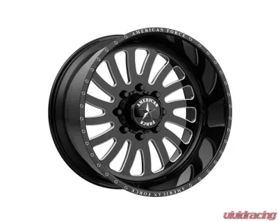 American Force AFW 74 Octane SS Wheel 20x10 6x139.7 -25mm Gloss Black Machined - AFTD74RR78-2-20
