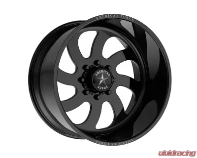American Force AFW 76 Blade SS Wheel 22x11 8x170 0mm Gloss Black Machined - AFTH76RF25-2-20