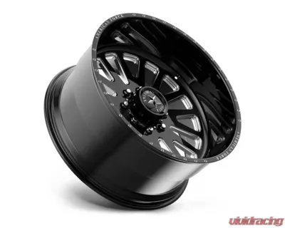 American Force AFW F20 Atom SS Wheel 22x11 8x180 0mm Gloss Black Machined - AFTHF20G24-2-20