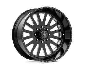 American Force AFW F20 Atom SS Wheel 24x11 8x180 0mm Gloss Black Machined