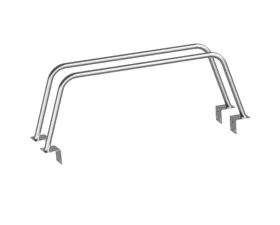 Heavy Metal Off-Road Softopper Bed Bar 23-Inch Bare Steel Pair Nissan Frontier 2005-2021