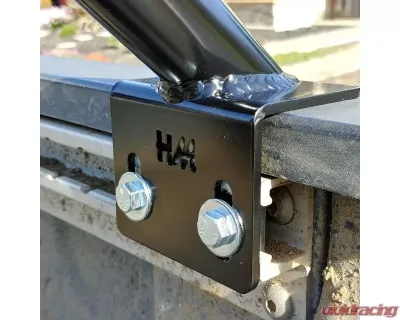 Heavy Metal Off-Road Bed Bar 9-Inch Bare Steel Pair Nissan Titan 2004-2015 - HMORBB42