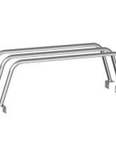 Heavy Metal Off-Road Bed Bar 19-Inch Bare Steel 3-Set Nissan Titan 2004-2015                                     - HMORBB46 - Image 2