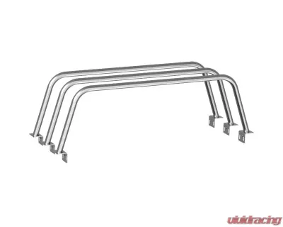 Heavy Metal Off-Road Bed Bar 19-Inch Bare Steel 3-Set Nissan Titan 2004-2015 - HMORBB46