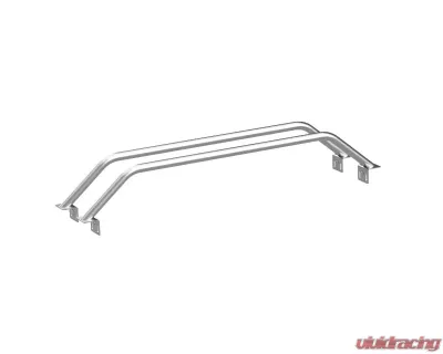 Heavy Metal Off-Road Bed Bar 9-Inch Bare Steel Pair Nissan Titan 2016-2021 - HMORBB51