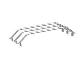 Heavy Metal Off-Road Bed Bar 9-Inch Bare Steel 3-Set Nissan Titan 2016-2021