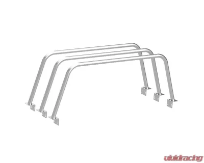 Heavy Metal Off-Road Bed Bar 23-Inch Bare Steel 3-Set Nissan Titan 2016-2021 - HMORBB58