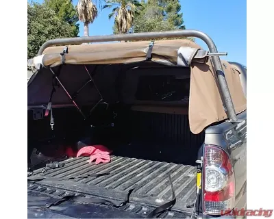 Heavy Metal Off-Road Soft Topper Bed Bar 21-Inch Bare Steel Pair Toyota Tacoma 2005-2021 - HMORBB60