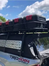 Heavy Metal Off-Road Soft Topper Bed Bar 21-Inch Bare Steel 3-Set Toyota Tacoma 2005-2021                                     - HMORBB61 - Image 4