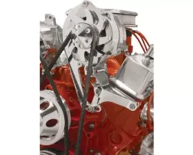Billet Specialties Alternator Top Mount Bracket V-Groove SBC Long Water Pump