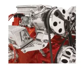 Billet Specialties Compressor (508) Top Mount Bracket V-Groove SBC Long Water Pump