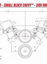 Billet Specialties Compressor (508) Side Mount Bracket V-Groove SBC Long Water Pump                                     - 11421 - Image 3