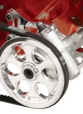 Billet Specialties Power Steering Bracket SBC Short Water Pump w/V-Groove Pulley                                     - 12120 - Image 2