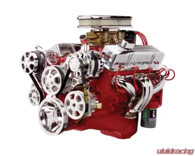 Billet Specialties Polished Tru Trac Serpentine System with A/C & Power Steering Small Block Chevrolet - 13220