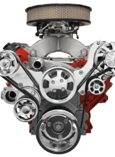 Billet Specialties Polished Premium Tru Trac Serpentine System with Billet Alternator Top Mount LS7 Chevrolet                                     - 13495A - Image 3