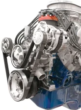 Billet Specialties Polished Premium Tru Trac Serpentine System with Billet Alternator Small Block Ford                                     - 13625A - Image 2