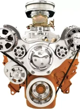 Billet Specialties Polished Premium Tru Trac Serpentine System with A/C & Billet Alternator Small Block Chrysler                                     - 13820A - Image 3