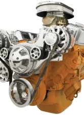 Billet Specialties Polished Premium Tru Trac Serpentine System with A/C & Billet Alternator Small Block Chrysler                                     - 13820A - Image 2