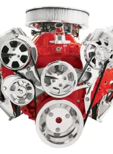 Billet Specialties Polished Tru Trac Serpentine System with A/C Big Block Chevrolet                                     - 14120 - Image 4