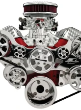 Billet Specialties Polished Tru Trac Serpentine System with A/C & Power Steering 348-409 Chevrolet                                     - 14400 - Image 4