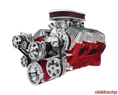 Billet Specialties Polished Tru Trac Serpentine System with A/C & Power Steering 348-409 Chevrolet - 14400