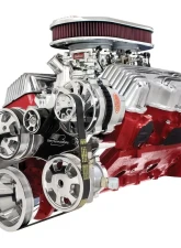 Billet Specialties Polished Tru Trac Serpentine System with Power Steering 348-409 Chevrolet                                     - 14405 - Image 2