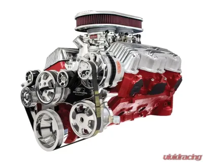 Billet Specialties Polished Tru Trac Serpentine System with Power Steering 348-409 Chevrolet - 14405