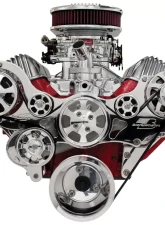 Billet Specialties Polished Tru Trac Serpentine System with A/C 348-409 Chevrolet                                     - 14420 - Image 4