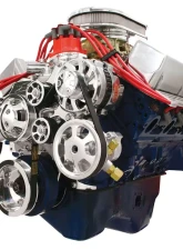 Billet Specialties Polished Premium Tru Trac Serpentine System with Power Steering & Billet Alternator Big Block Ford                                     - 14605PA - Image 2