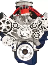 Billet Specialties Polished Premium Tru Trac Serpentine System with A/C & Billet Alternator Big Block Ford                                     - 14620A - Image 5