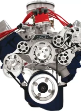 Billet Specialties Polished Premium Tru Trac Serpentine System with Billet Alternator Big Block Ford                                     - 14625A - Image 4
