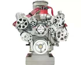 Billet Specialties Polished Premium Tru Trac Serpentine System with A/C & Power Steering FE Ford