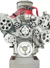 Billet Specialties Polished Premium Tru Trac Serpentine System with A/C & Power Steering FE Ford                                     - 14700P - Image 5