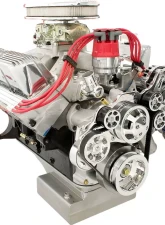 Billet Specialties Polished Premium Tru Trac Serpentine System with Power Steering & Billet Alternator FE Ford                                     - 14705PA - Image 2