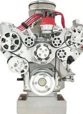 Billet Specialties Polished Premium Tru Trac Serpentine System with A/C & Billet Alternator FE Ford                                     - 14720A - Image 4