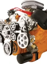 Billet Specialties Polished Premium Tru Trac Serpentine System with A/C & Power Steering Big Block Chrysler | HEMI                                     - 14800P - Image 2