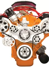 Billet Specialties Polished Premium Tru Trac Serpentine System with A/C & Billet Alternator Big Block Chrysler | HEMI                                     - 14820A - Image 6