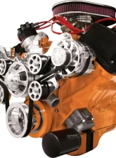 Billet Specialties Polished Premium Tru Trac Serpentine System with A/C & Billet Alternator Big Block Chrysler | HEMI                                     - 14820A - Image 2