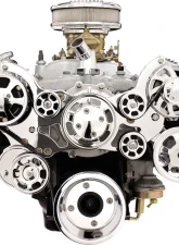 Billet Specialties Polished Premium Tru Trac Serpentine System with A/C & Power Steering Pontiac                                     - 14900P - Image 3