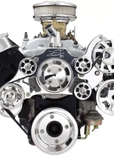 Billet Specialties Polished Premium Tru Trac Serpentine System with Power Steering Pontiac                                     - 14905P - Image 3