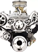 Billet Specialties Polished Premium Tru Trac Serpentine System with A/C & Billet Alternator Pontiac                                     - 14920A - Image 3