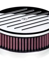 Billet Specialties 6-3/8" Round Ball Milled Air Cleaner                                     - 15120 - Image 2