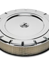 Billet Specialties 14" Polished Round Vintage Air Cleaner                                     - 15830 - Image 2