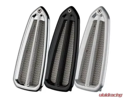 Billet Specialties Black Anodized Door Jamb Vent (Pair) Chevrolet Camaro | Pontiac Firebird 1968-1969 - BLK171100