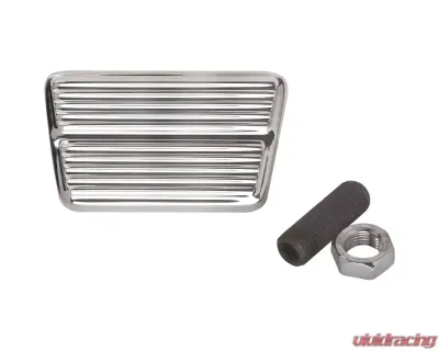 Billet Specialties Polished Rectangle Brake/Clutch Pedal Pad - 199310