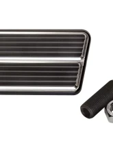Billet Specialties Black Anodized Rectangle Brake/Clutch Pedal Pad                                     - 199315 - Image 3